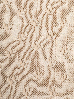 Baby Blanket Hand-Knitted Pointelle