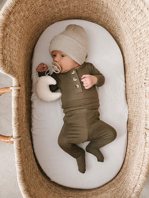 Top and Bottom Outfit, Baby Boy Outfits, Army Green