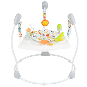 Baby Jump and Play Activity Center with Rotatable Seat and Interactive Toys