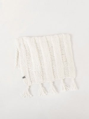 Boho Hand-Knitted Baby Blanket