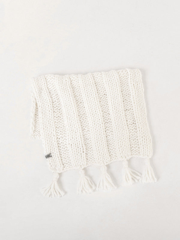 Boho Hand-Knitted Baby Blanket
