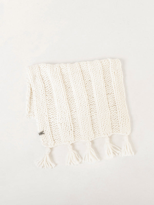 Boho Hand-Knitted Baby Blanket