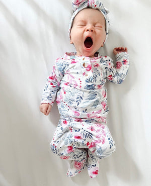 Newborn Outfit, Baby Outfit, Baby Girl Coming Home Outfit - Bloom