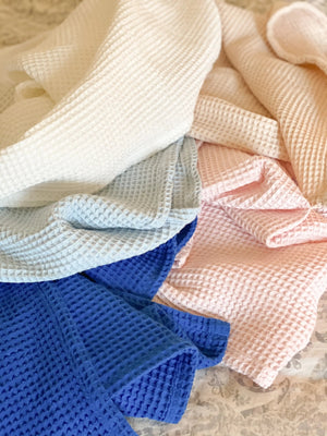 Waffle Blankets - Newborn, Baby, Toddler - 100% Cotton - MOOGCO Baby