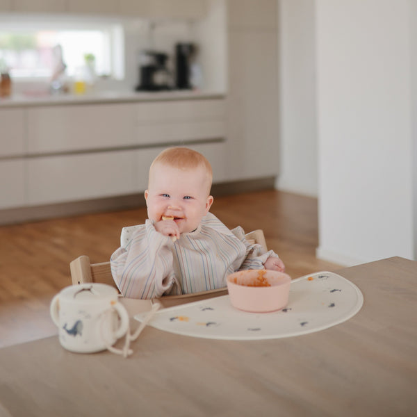 Mushie Silicone Suction Bowl for Babies Learning to Feed
