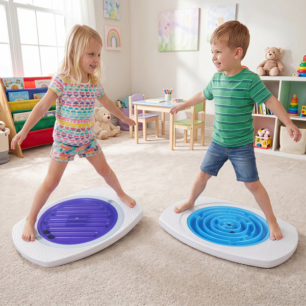 Balance Board Maze for Kids with 3 Maze Discs and 140 lbs Capacity