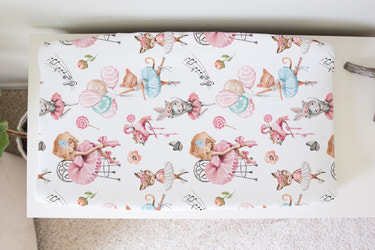 Changing Pad Cover - Ballerinas - MOOGCO Baby