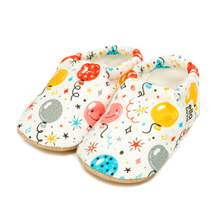Ella Bonna Non-Slip Sole Balloons Patterned Baby Booties, Home Boot Slippers Nursery Shoes