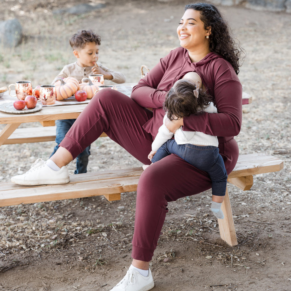 Bamboo Maternity & Postpartum Jogger | Fig