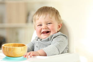 Bamboo Bowl With Suction Base