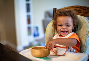 Bamboo Bowl With Suction Base