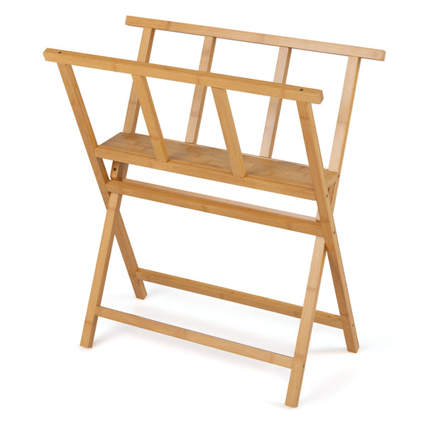 Bamboo Art Print Rack for Canvas Storage and Display-Natrual