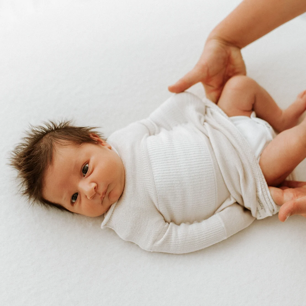 Swaddelini Bamboo Blend Beige Swaddle Sleep Sack 3D-knit