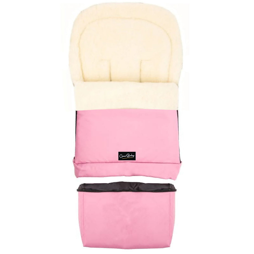 Barbie Pink Organic Wool Adjustable Footmuff