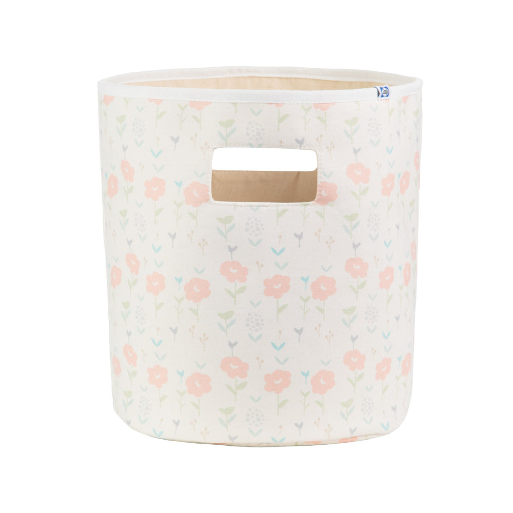 Sealy Baby Soft Storage in Coral and Blossoms design, perfect for organizing baby essentials.