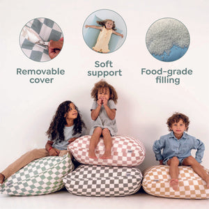Terrazzo Slate Bean Bag for babies, showcasing a stylish design from angle 5. Perfect for comfort and playtime.