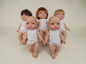 Bebenita 14" Baby Boy Doll - Cruz | Unscented & Fully Clothed