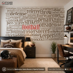 Football Word Cloud Wallpaper by Sticker Master