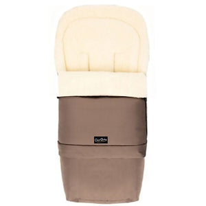 Beige Organic Wool Adjustable Footmuff