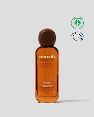 Nēmah Nourishing Belly Oil plant-based squalane featherlight