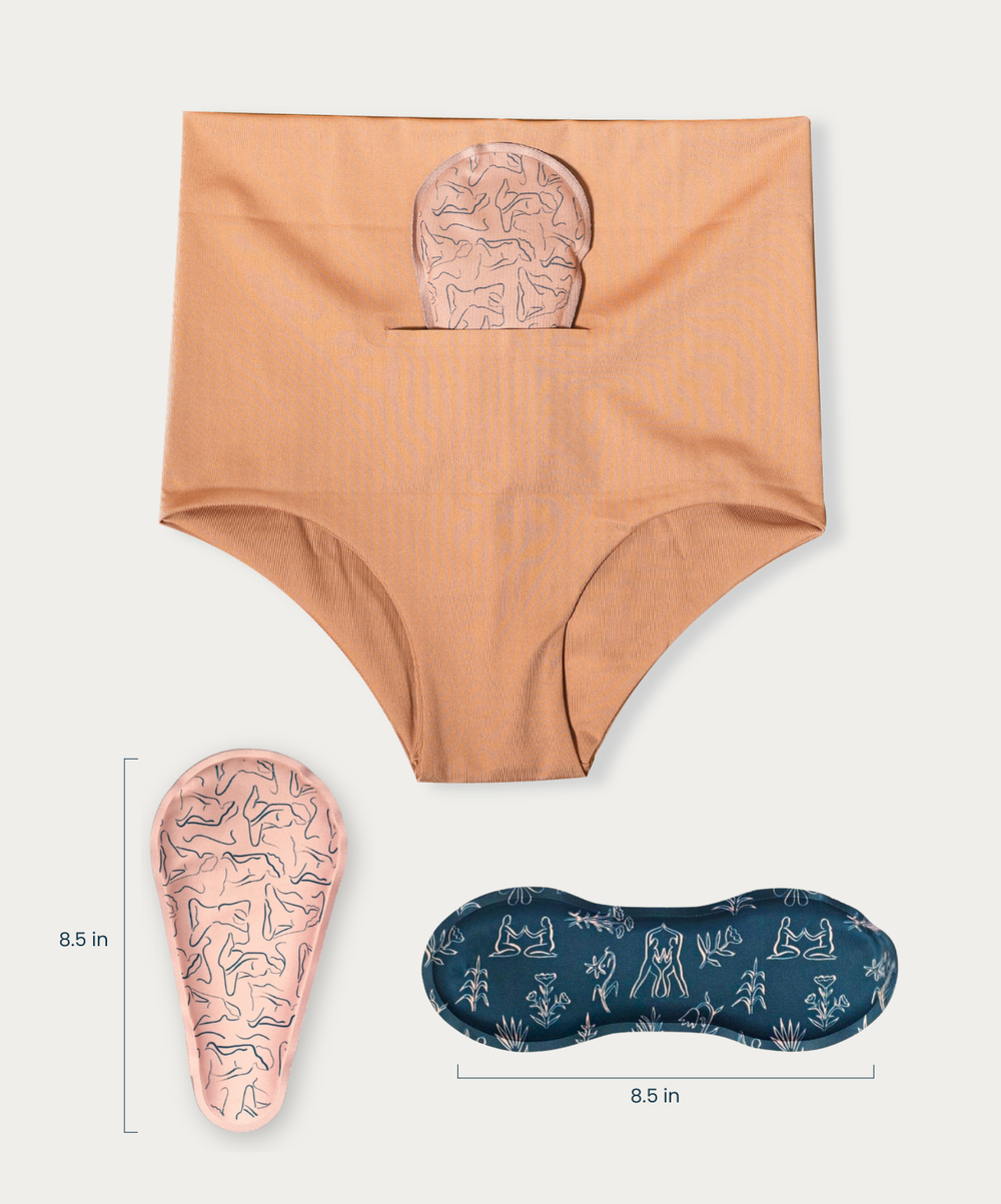 Nyssa Below-the-Belt Recovery Set Classic Black postpartum kit