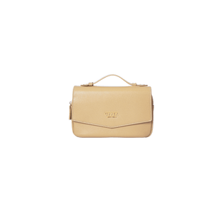 Leather Fanny Bag Travel Bag - On-the-Go Travel Pack (Beige)