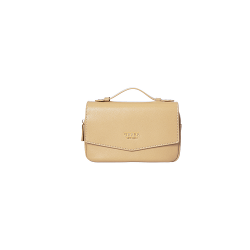 Leather Fanny Bag Travel Bag - On-the-Go Travel Pack (Beige)