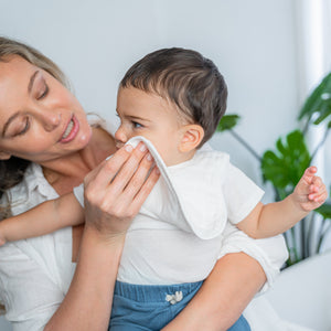 Muslin Bibs in White