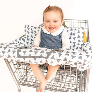 Baby Shopping Cart Cover | Triangles