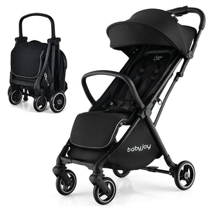 Lightweight one-hand folding baby stroller with aluminum frame, perfect for on-the-go parents. Angle 12 view.