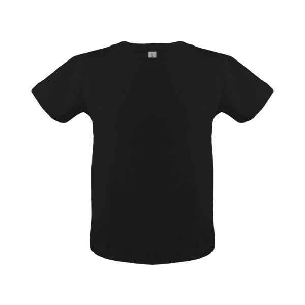 Cottonfelt unisex toddler short sleeve t-shirt in soft cotton, angle view showcasing design and fit.