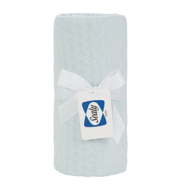 Sealy Baby Knit Blanket in Eucalyptus Mint - Soft, cozy, and stylish for your little one.