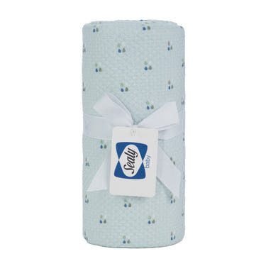 Sealy Baby Printed Knit Blanket - Drops, soft and cozy for infants, perfect for warmth and comfort.