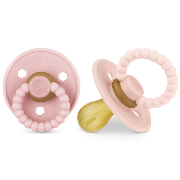 Luladream Pacifier Set in angle 14, featuring soft, soothing designs for babies.
