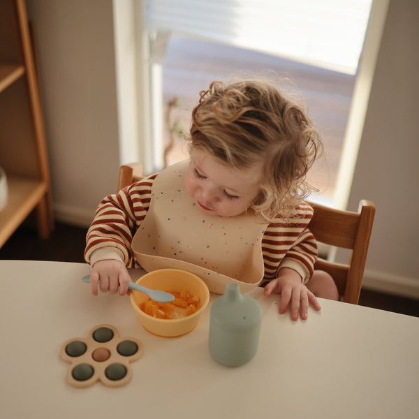 Mushie Silicone Suction Bowl for Babies Learning to Feed