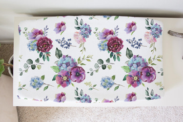 Changing Pad Cover - Blue Floral - MOOGCO Baby
