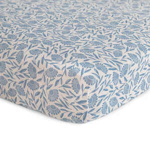 Mushie Extra Soft Muslin Crib Sheet 100% Cotton Pre-washed