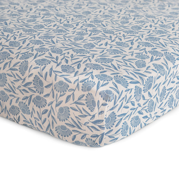 Mushie Extra Soft Muslin Crib Sheet 100% Cotton Pre-washed