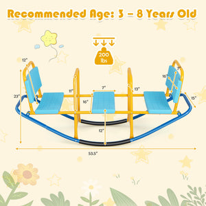 Outdoor Kids Seesaw Swivel Teeter for 3 to 8 Years Old