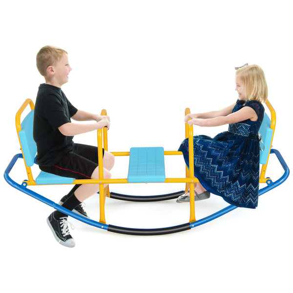Outdoor Kids Seesaw Swivel Teeter for 3 to 8 Years Old