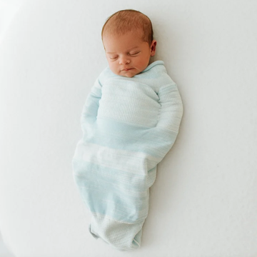 Swaddelini Blue Swaddle Sleep Sack 3D Knit Seamless