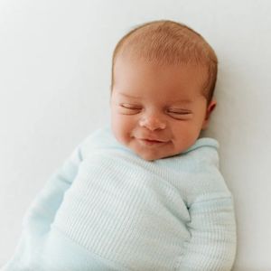 Swaddelini Blue Swaddle Sleep Sack 3D Knit Seamless