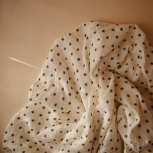 Mushie Extra Soft Muslin Crib Sheet 100% Cotton Pre-washed