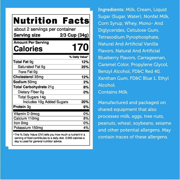 Freeze Dried Ice Cream That Does Not Melt (Bits) Blueberry