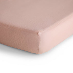 Mushie Mini Muslin Crib Sheet 100% Cotton Breathable