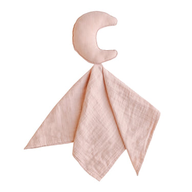 Mushie Moon Lovey Blanket organic cotton soft colors
