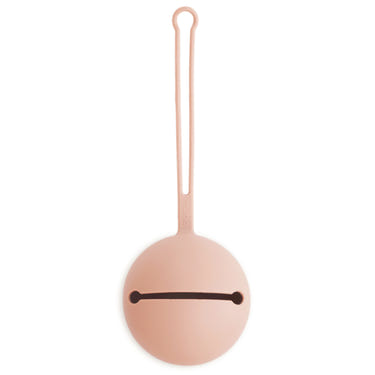 Silicone pacifier case in pastel colors, perfect for keeping pacifiers clean and organized.