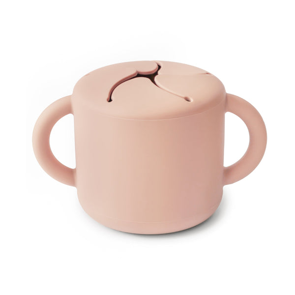 Mushie Snack Cup silicone spill-proof two handles