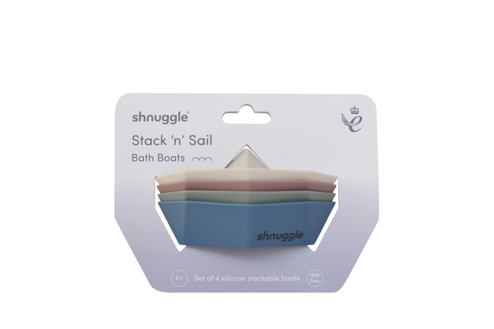 Shnuggle Stack and Sail Bath Boat Toys