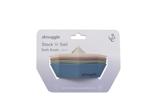 Shnuggle Stack and Sail Bath Boat Toys